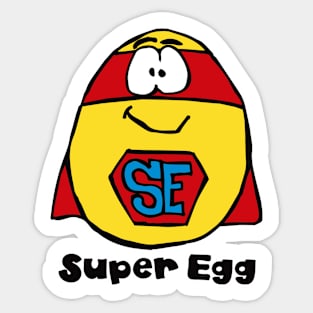 Super Egg - The Egg Superhero Sticker